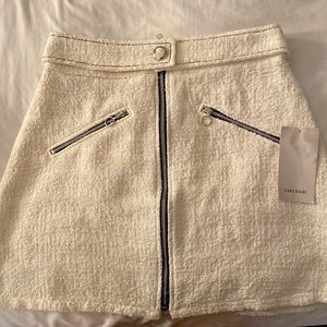 Zara basic egg shell skirt in size S